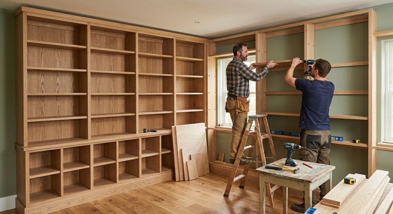 Bookcase Construction in Woodbridge, VA