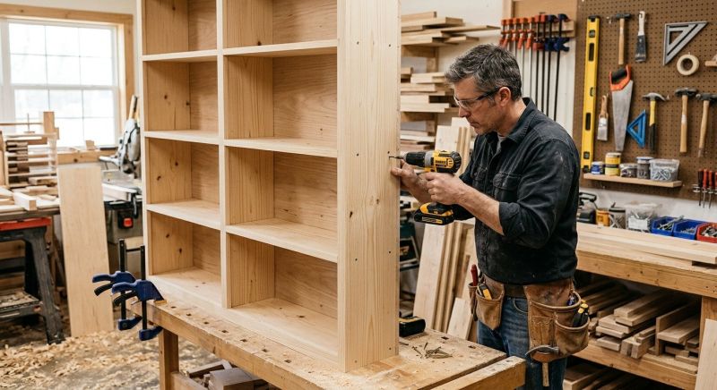 Bookcase Construction in Durham, NC