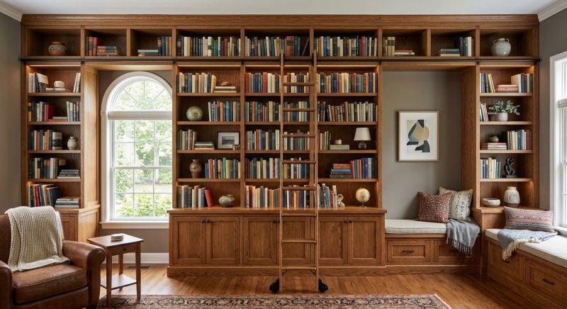 Built In Bookshelves Installation in Fairfax, VA