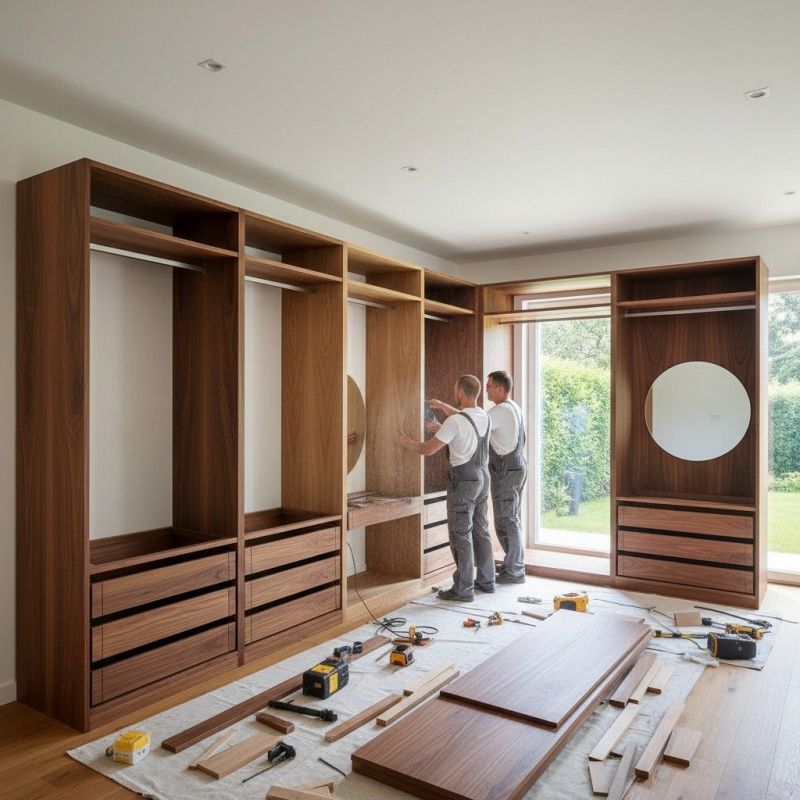 Built In Bookshelves Installation in Durham, NC