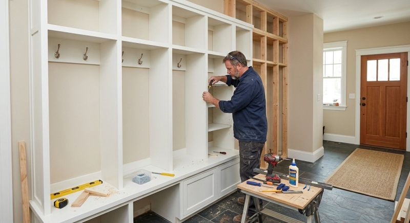 Mudroom Carpentry Installation in Alexandria, VA