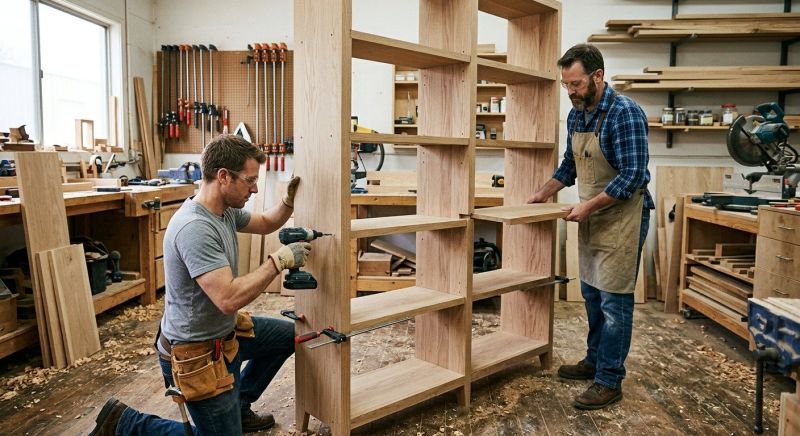 Bookcase Construction in Woodbridge, VA