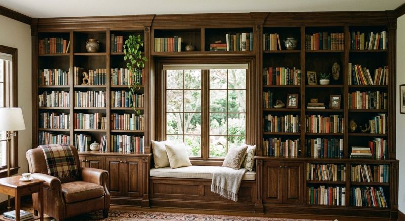Built In Bookshelves Installation in Annapolis, MD