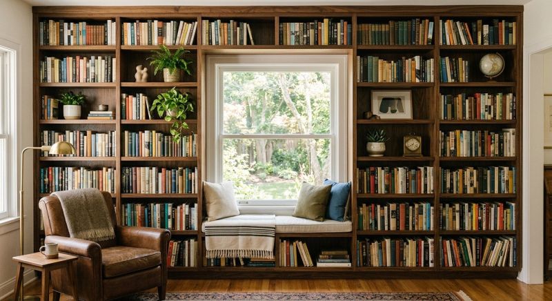 Built In Bookshelves Installation in Greensboro, NC