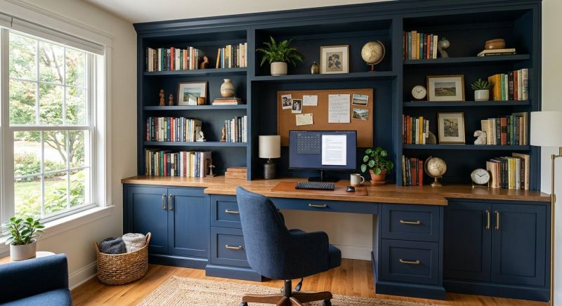 Built In Desk Installation in Durham, NC