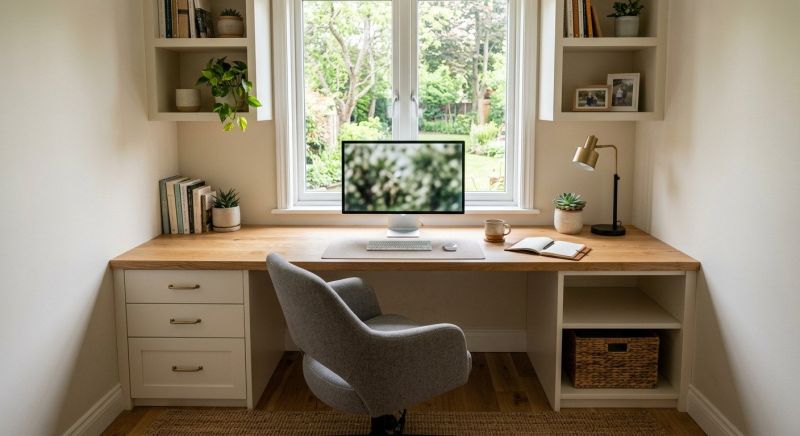 Built In Desk Installation in Fairfax, VA