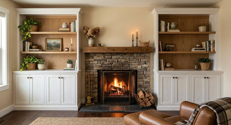 Fireplace Cabinet Installation in Frederick, MD