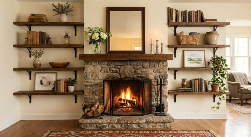 Fireplace Shelves Installation in Alexandria, VA