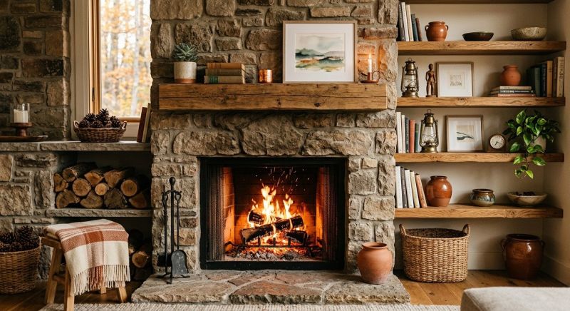 Fireplace Shelves Installation in Raleigh, NC