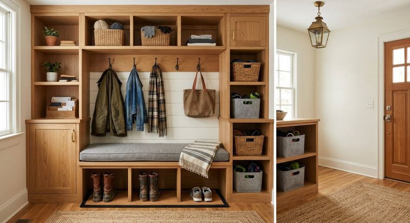 Mudroom Carpentry Installation in Raleigh, NC